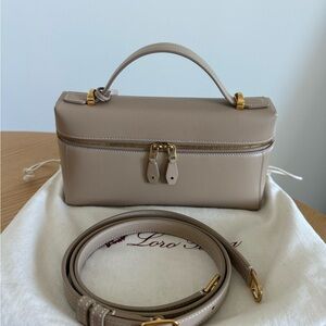 Loro Piana Taupe Leather Bag L23